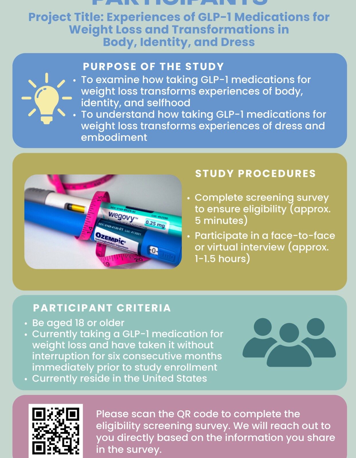Participants sought for study on GLP-1 medications